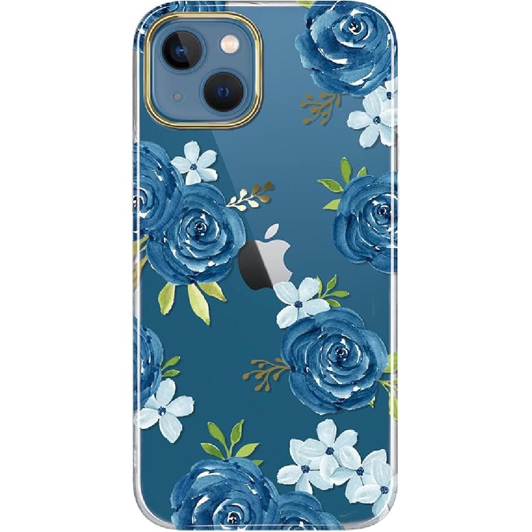 BAISRKE Compatible with iPhone 13 Case,Clear Case with Marble,for Girly Women,Shockproof Marble Pattern Hard Back Cover for iPhone 13 Case 6.1 inch