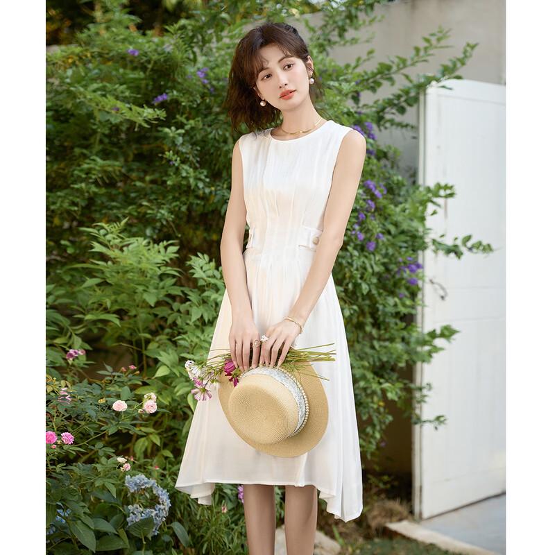 Mokana MKNJD3510 Urban Casual Sleeveless A-Line Midi Dress