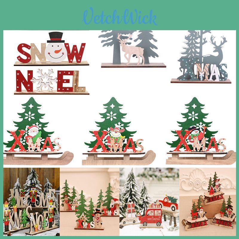 Charming Christmas Decor Wooden Table Desktop Sign Perfect For Holiday Cheer And Festive Spirit