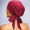 Für Bestseller Langschwanz Gestreifte Kopftuch Mütze Fliege Elastisches Band Atmungsaktive Basecap Heimgebrauch Turban Stil Chemotherapie