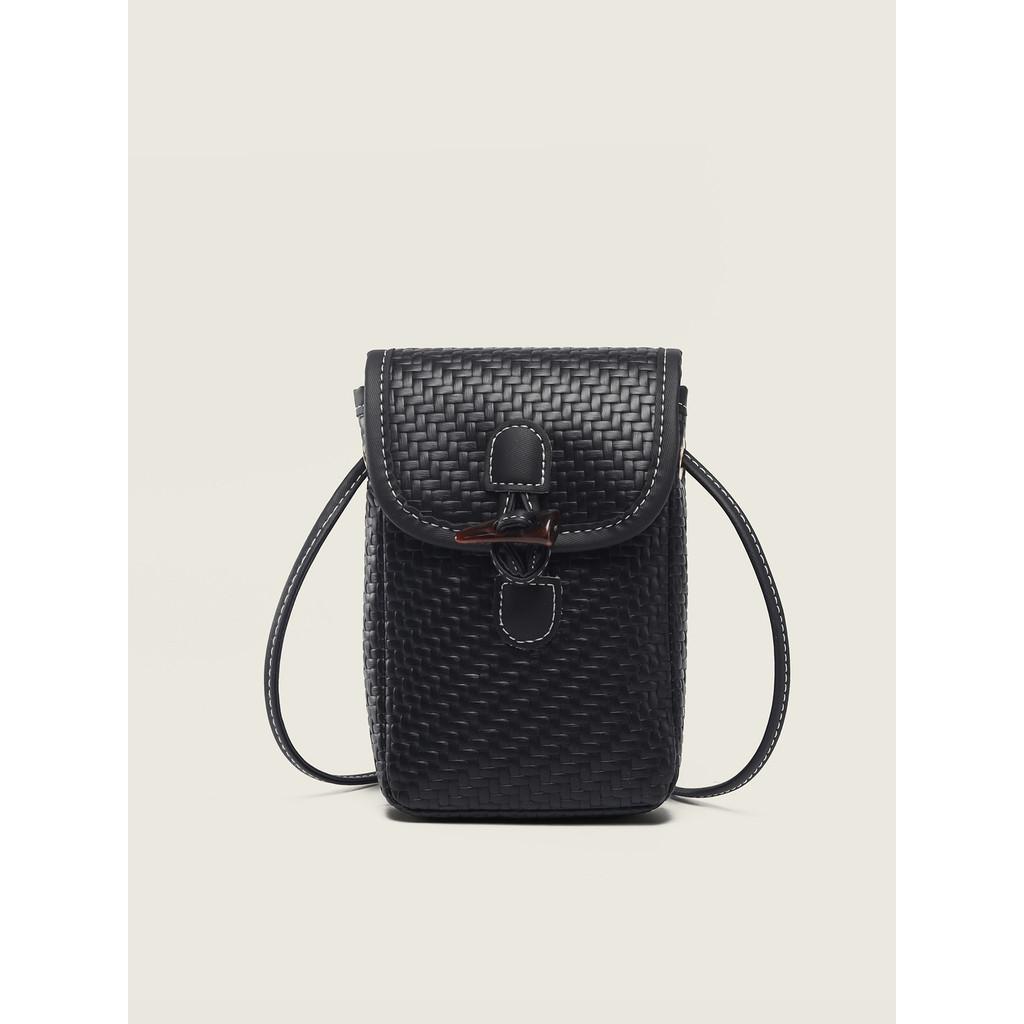IELGY Ladies Messenger Bag - Fashion Retro Woven Design for Phones