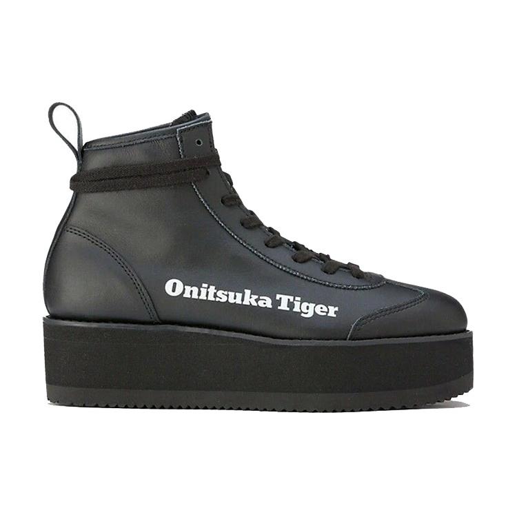 ONITSUKA TIGER Delegation Chunk High Top Shoes 'Black Faux Fur' Women's 1183B675-001