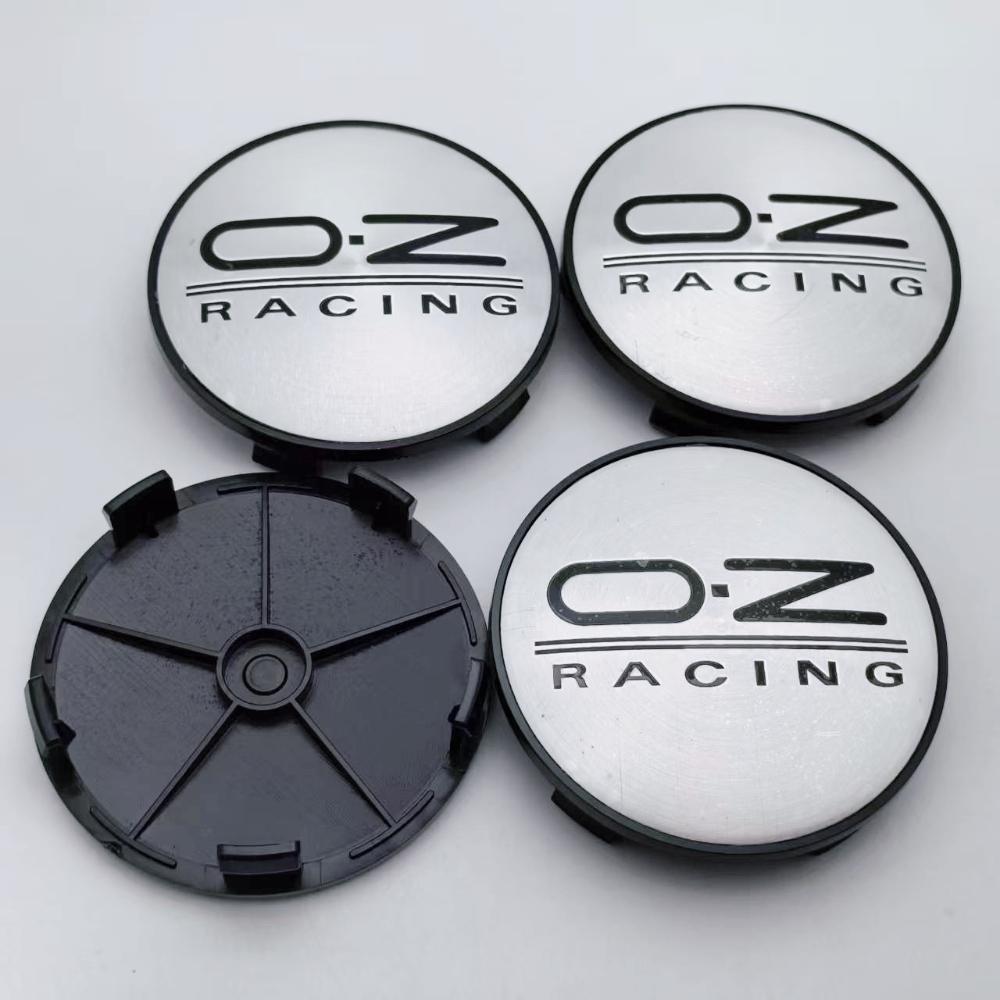 4 Stück OZ Racing Logo Emblem Auto Radnabendeckel 68MM Clips 63MM Räder Radkappe O.Z Abzeichen Felge Radnabendeckel Staubschutz Auto Zubehör