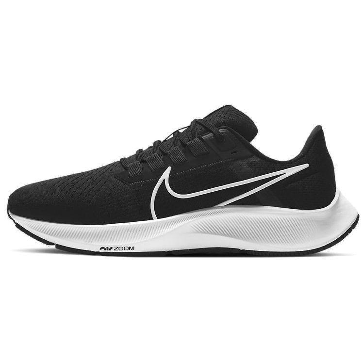 

Nike Air Zoom Pegasus 38 Черные белые мужские кроссовки антрацит Volt CW7356-002 EU 45.5 чёрный/белый