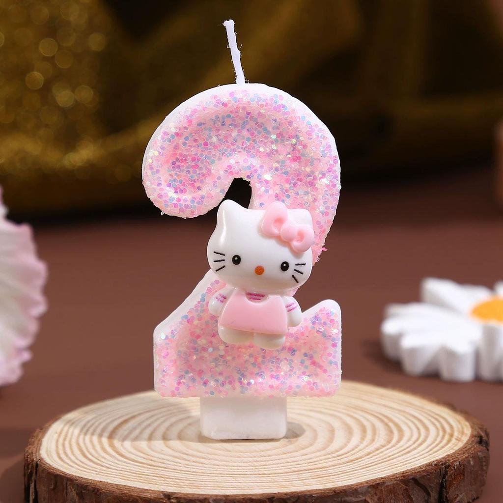 Creative Birthday Cake Number Candle Topper for Kids.