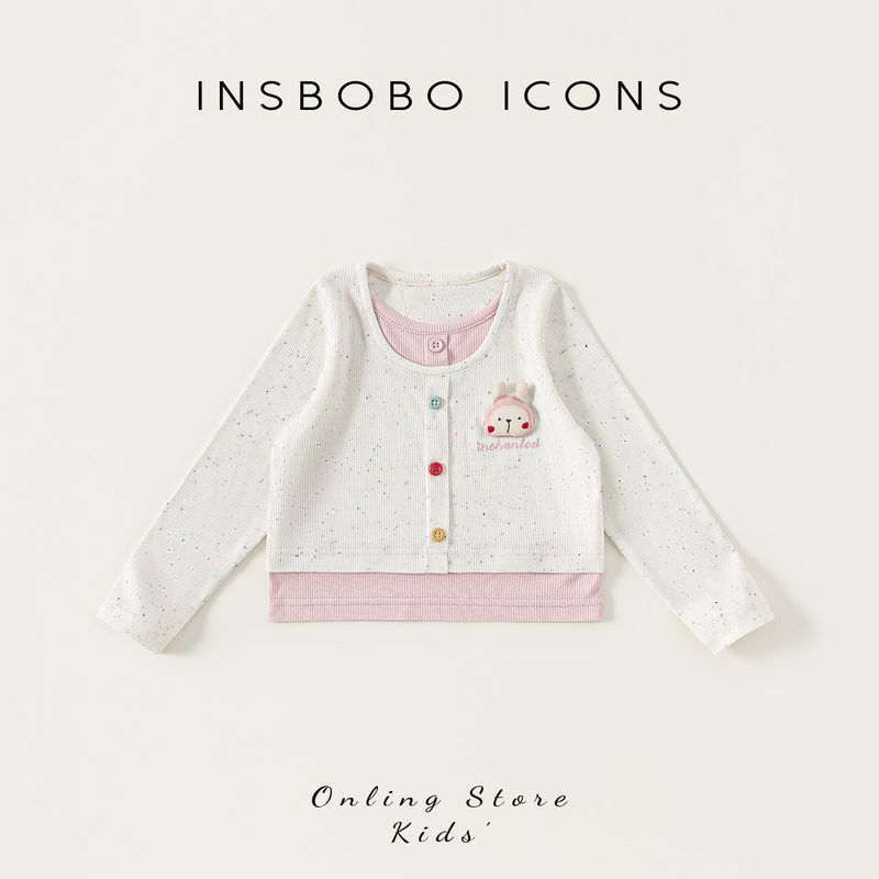 Insbobo Girls  Pants 2026 Spring New Style Girls  Jeans Children s Straight Pants Baby Spring and Autumn Children s Clothing Rice White 80