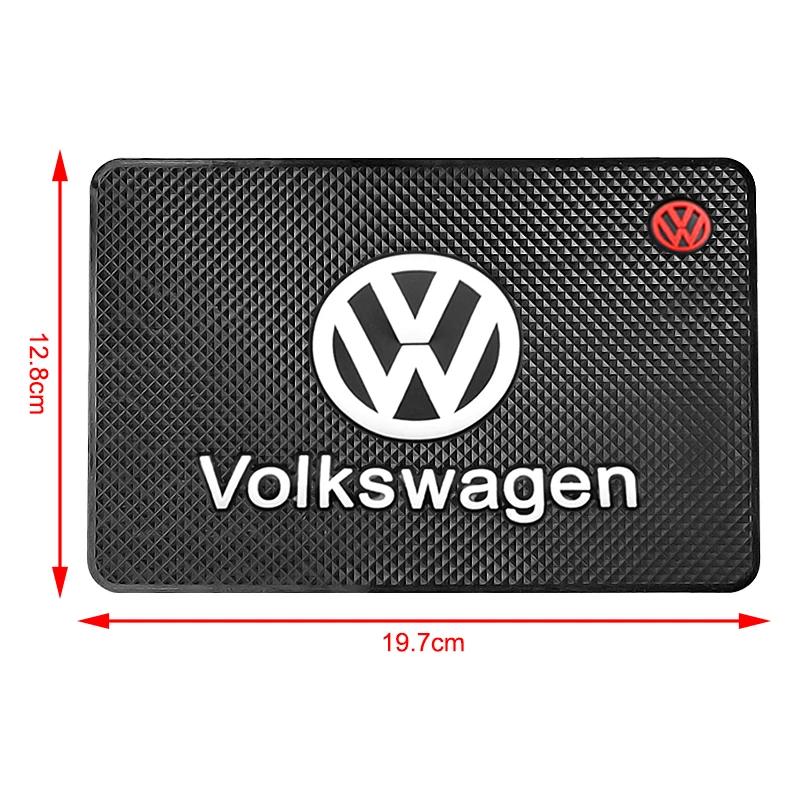 efg1 Car Logo Anti Slip Pad Phone Holder Non-Slip Mat Car Emblem For VW Polo Passat B5 B6 B7 T4 T5 Golf 4 5 6 Tiguan Jetta Gol