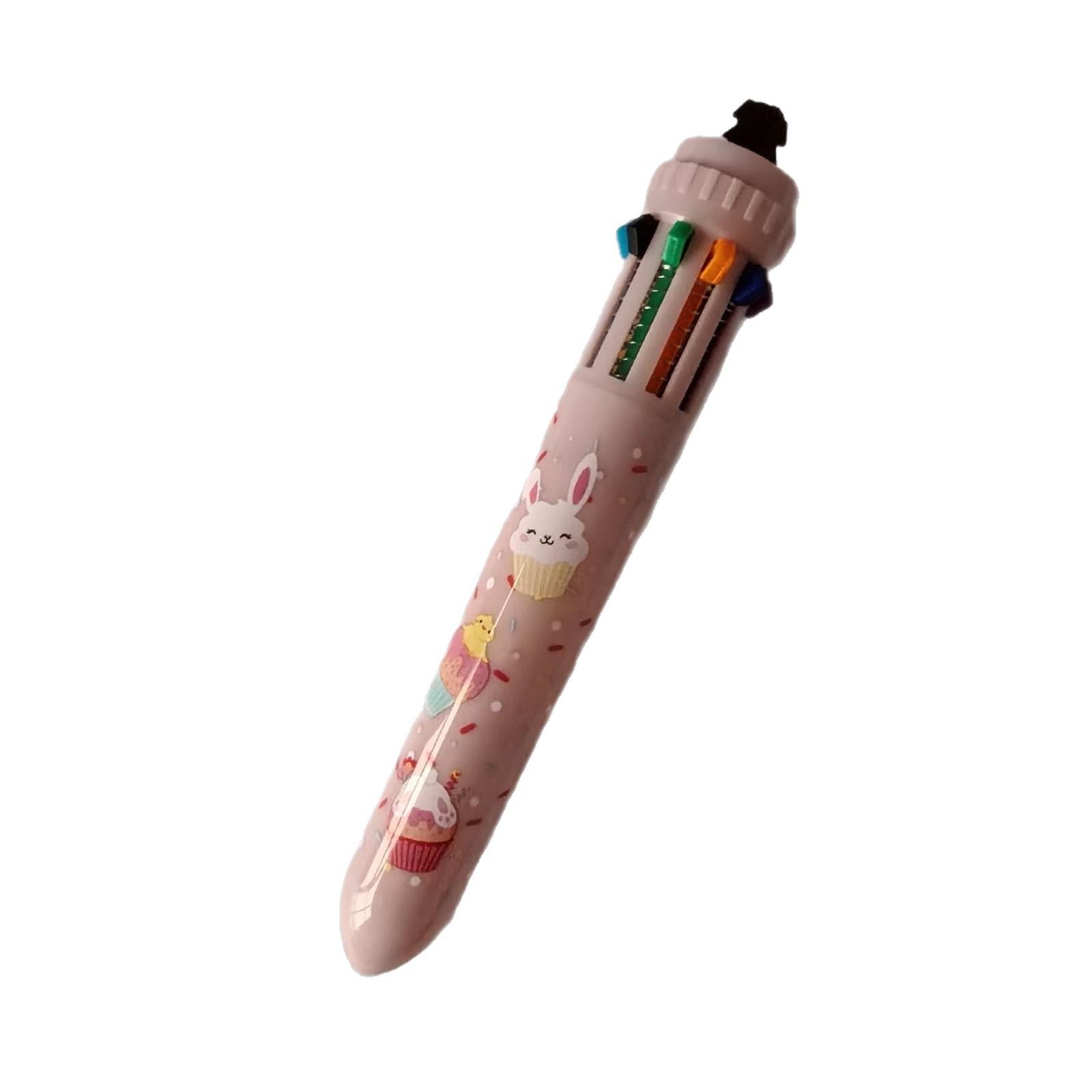 Ten-Color Multi-Function Student Ballpoint Pen 1.0 Bullet Type