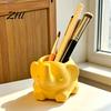 Schulbedarfs-Halter 3D-gedruckter Elefant Stiftehalter, Minimalistischer Schreibtisch-Organizer für Bürobedarf, Langlebiger PLA-Ständer Make-up-Pinsel Niedlich