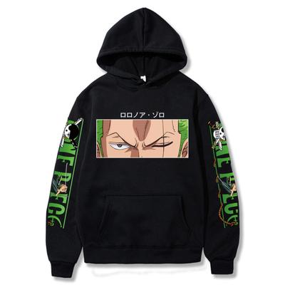 Heißer Roronoa Zoro Drucken Hoodies Männer Frauen One Piece Anime Sweatshirts Hoodie Taschen Streetwear Kleidung Harajuku