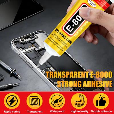 B7000/E8000 Universal Glue for Mobile Phones, Epoxy Resin Glue (Suitable for Metal, Plastic, Glass Screen Repair and Splicing) Waterproof and