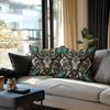 Vintage Western Cow Skull Throw Pillow Boho Sunflower Turquoise Print Decorative Cushion For Sofa Bedroom Living Room Cushion