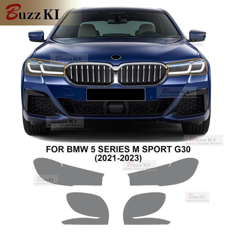 for BMW 5 Series G30 M Sport TPU Front Headlight Rearview Protection Film Precut Car Clear Transparent Sticker