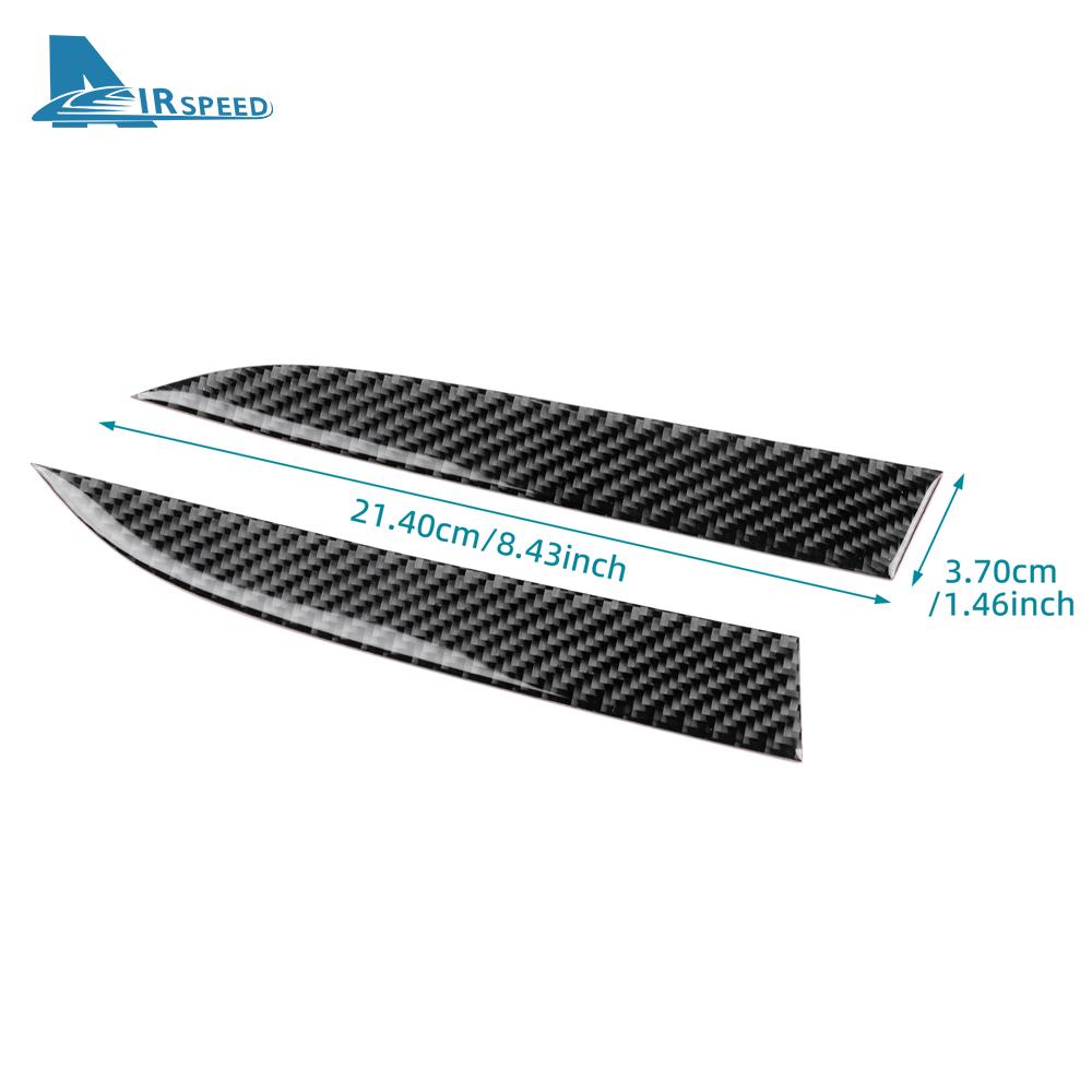 Real Soft Carbon Fiber Wireless Charging Side Sticker For Tesla Model 3 Highland 2025 Model Y Juniper 2025 Interior Accessories