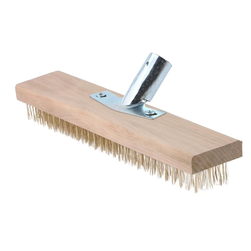 Wire Brush Cleaning Metal Surface Texturing Bristle Wire Brush Barbecue Pool Garage Patio Removing Rough Surface Wire Broom