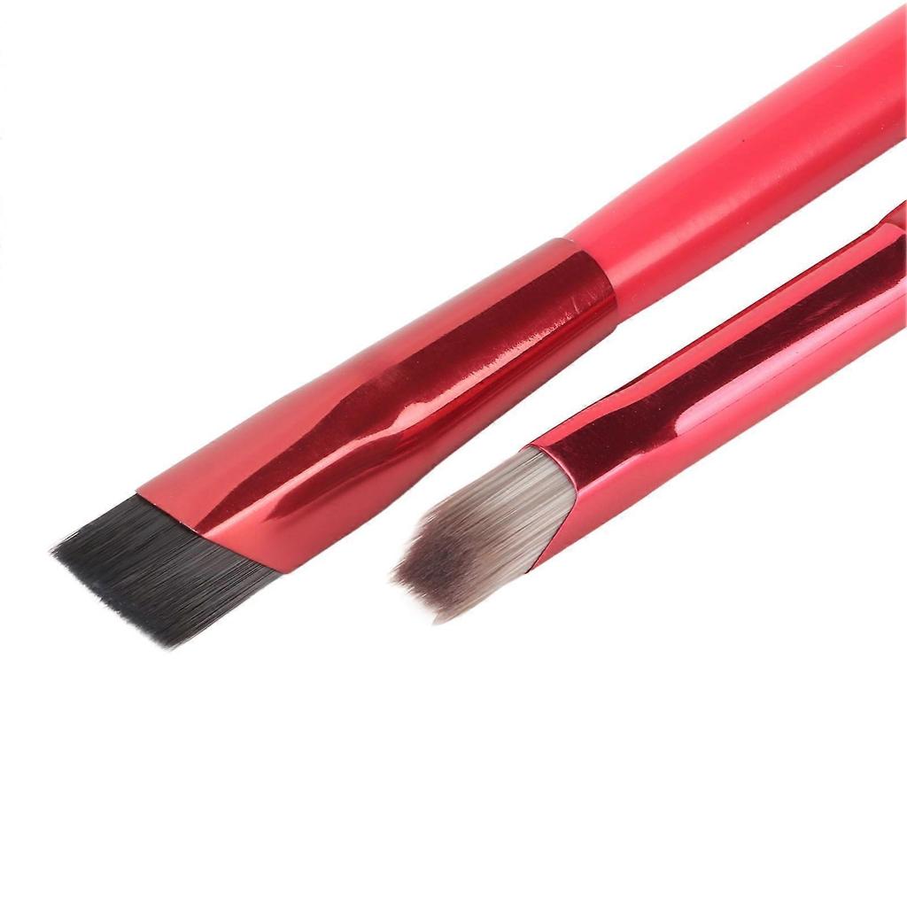 2 Pcs Eyebrow Brush Set Ultra Thin Bevel Multifunctional Makeup Brushes for Hairline Eye Shadow Lip