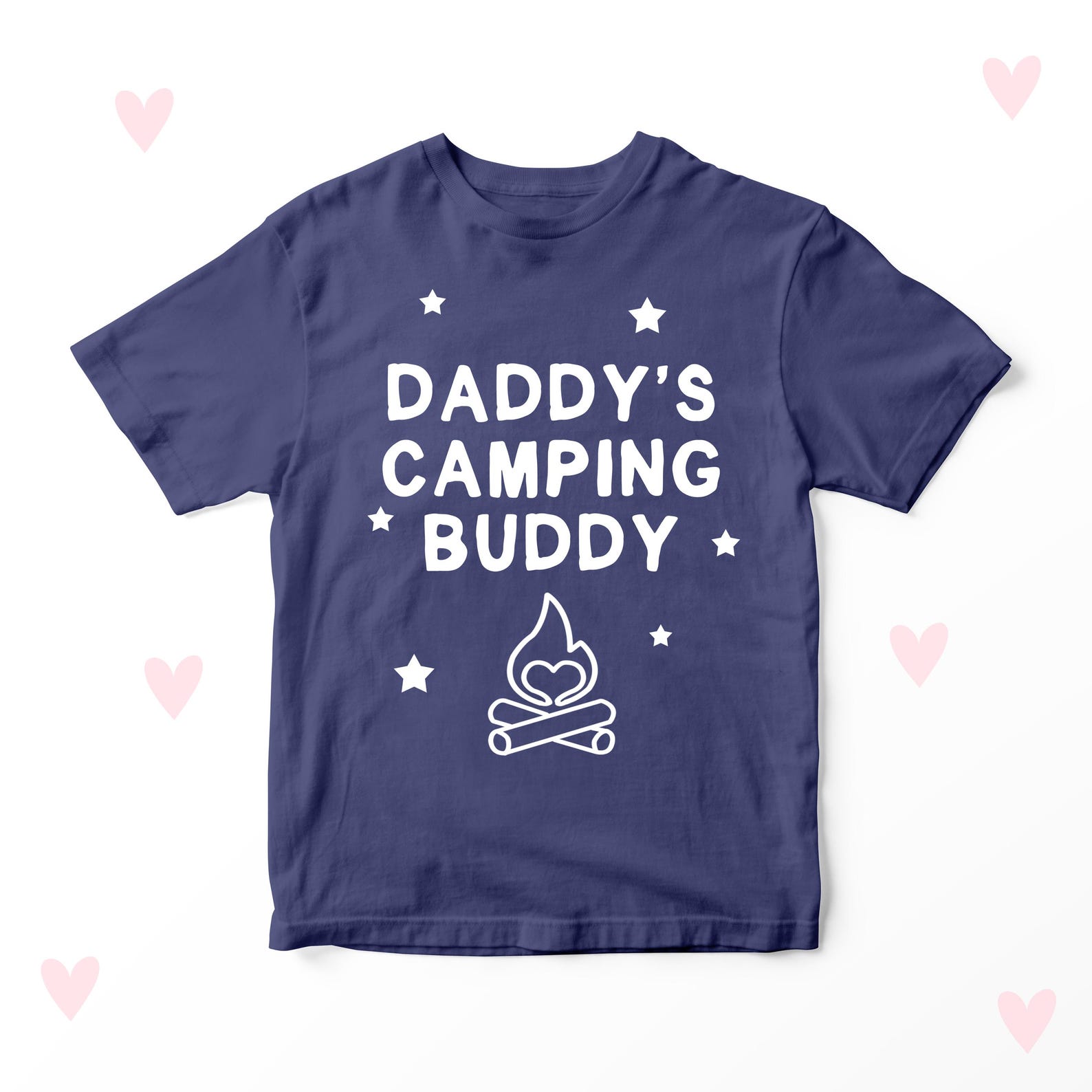 Daddy s Camping Buddy T-shirt, Personalized Kids Outfit 130