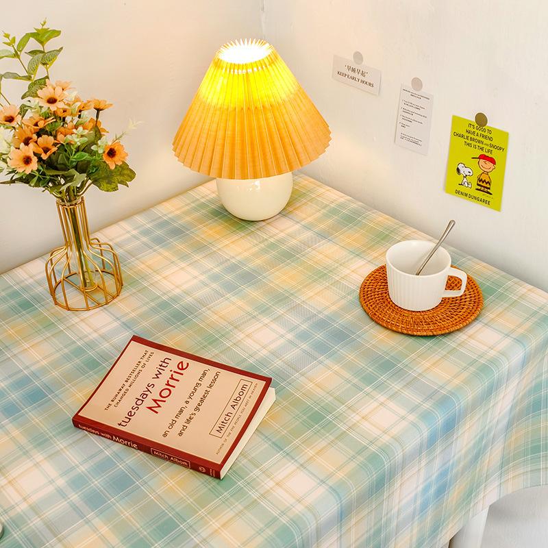 Small Fresh Student Flannel Tablecloth Desk Bedside Table Coffee Table Cover Cloth Photo Background Picnic Cloth