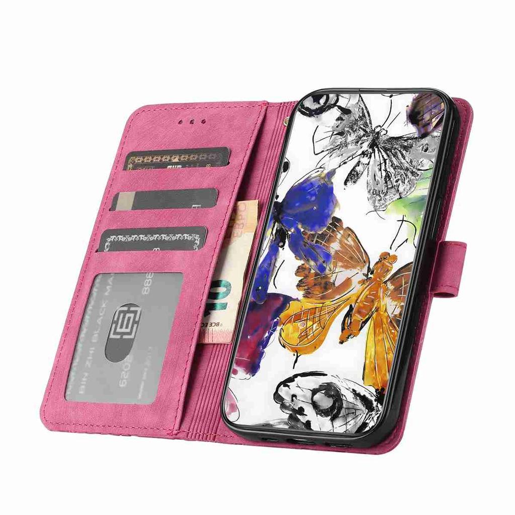 For Xiaomi Redmi Series.Redmi Note 14/Note 12/13C/14C/Xiaomi 14T...Faux Leather Wallet Case with Butterfly Design,Card Slots & Shockproof Protection