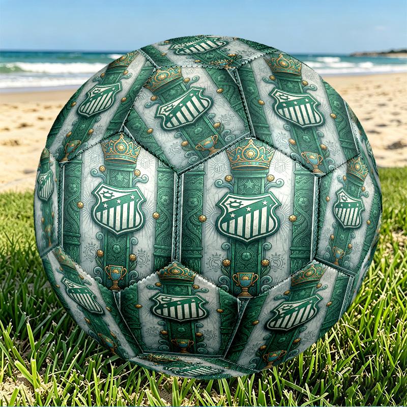 Club Santos Laguna Print Size 5 Soccer Ball, PU Wear Resistant Football for Match Training and Daily Practice, Birthday Gift for Soccer Fans