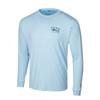 PELAGIC T-shirt da Pesca Manica Lunga Girocollo Protezione Solare Sensazione di Seta Ghiacciata Traspirante Casual Sportiva per Luya