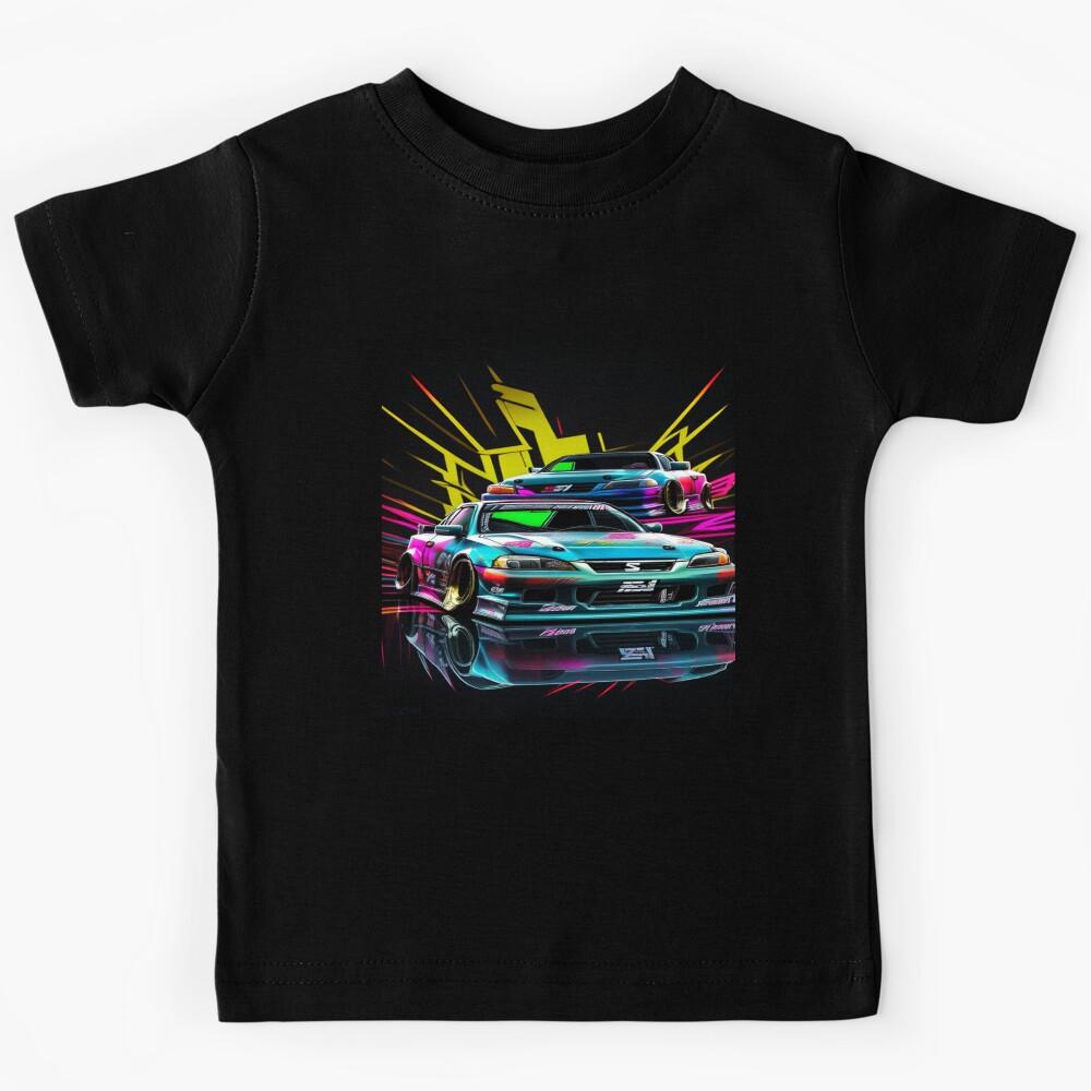 Nissan Sylvia S15 With Neon Lines Kids T-Shirt 170