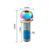 Titanium-plated Bicycle Handlebar Screws Stainless Steel Bicycle Disc Brake Caliper Bolt  Folding