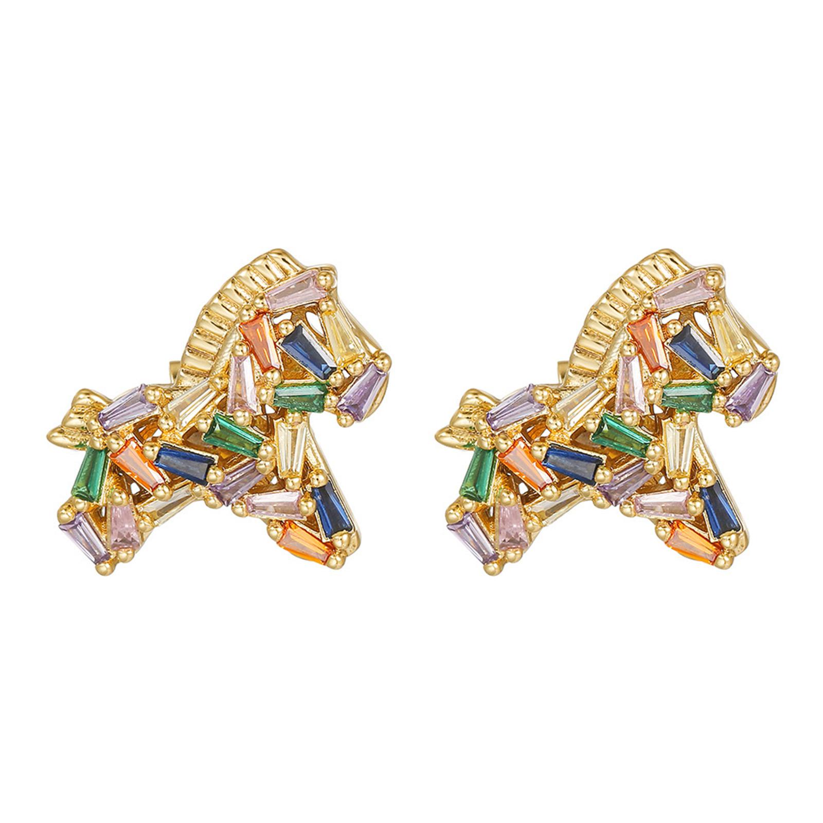 

Rainbows Gemstones Horse Ear Hook Adornment Headphone Diamonding Buckles For FreeClip 1 2 Decoration 1