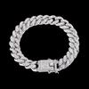 G-Overshare Fashion Street Rap Shining Full Diamond Cuban Necklace Ins Men & Women Trendy Hip Hop Clavicle Chain