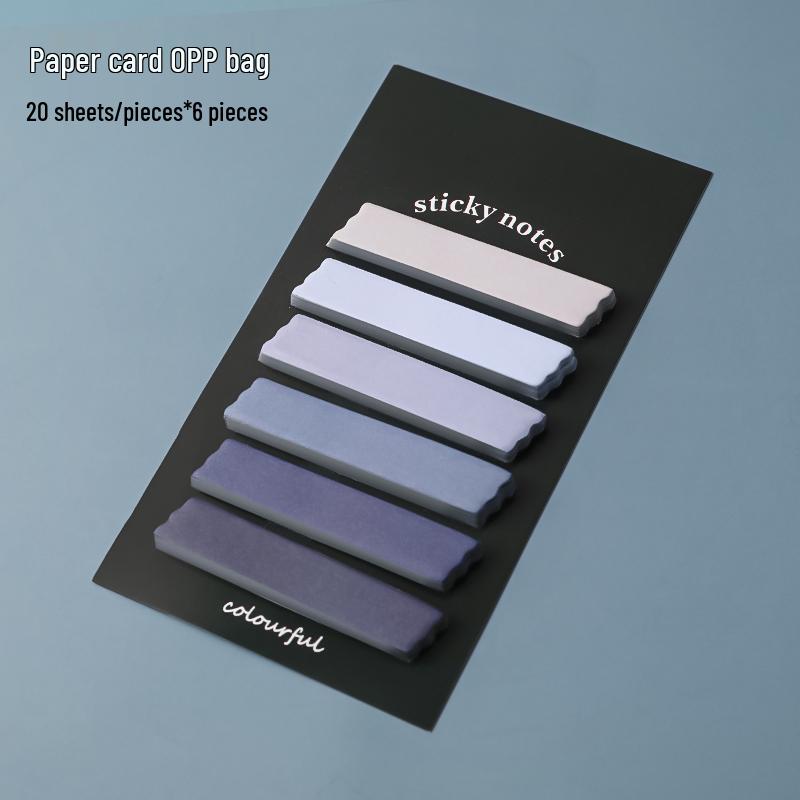 Morandi Color Writable Sticky Note Index Tabs for Students – Classification Bookmarks & Loose-leaf Indicators