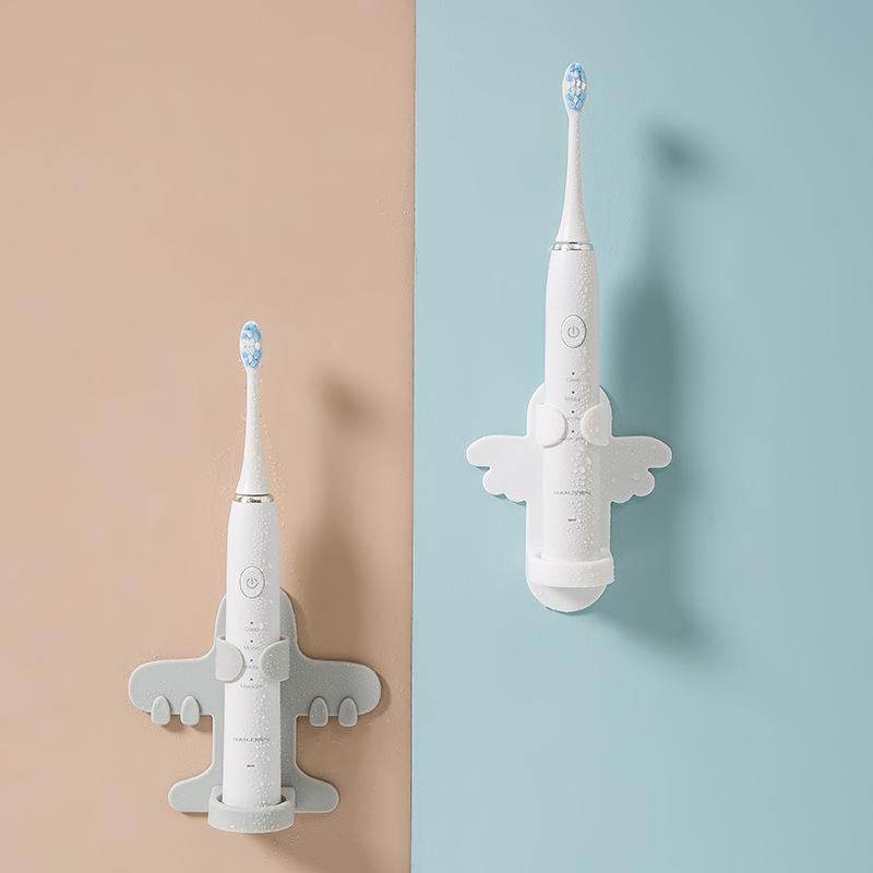 Cartoon Creative Traceless Stand Rack Organizer Electric Wall-Mounted Holder Space Saving toothbrush holder Bathroom Accessories