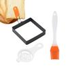 Stainless Steel Egg Fried Ring Non-stick Square Pancake Mold Muffins Omelet Maker for Frying Eggs and Egg Mcmuffins