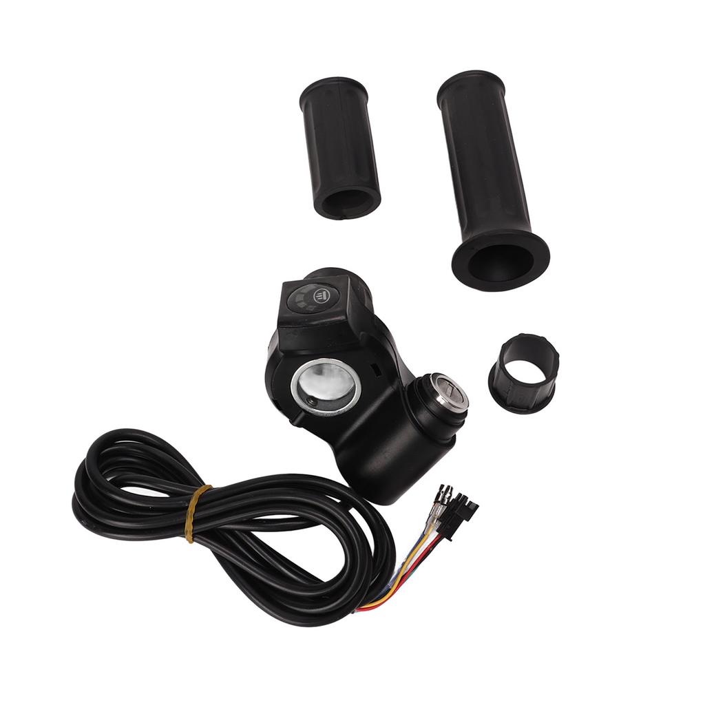 Electric Bike Throttle Grip 4 Lights Half Lock E Scooter Speed Twist Throttle Grips for Electric