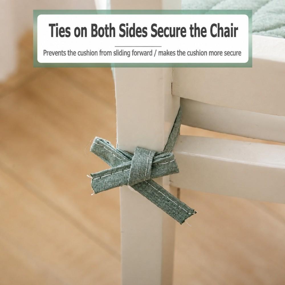 Thin Chair Seat Cushion Anti Slip Dining Chair Cushion Comfortable Office Chair Pad All Season