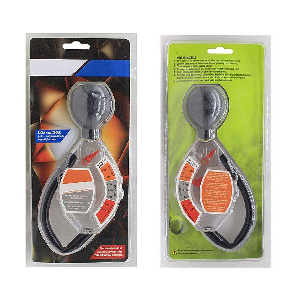 Car Battery Hydrometer Tester Cycle Battery Tool Acid Quality Analyzer Density Tool Rapid Tester Detection Tool