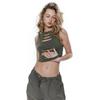 VIONA American Retro Drawstring-Ankle-Cuffed Casual Wide-Leg Pants,loose Workwear Pants