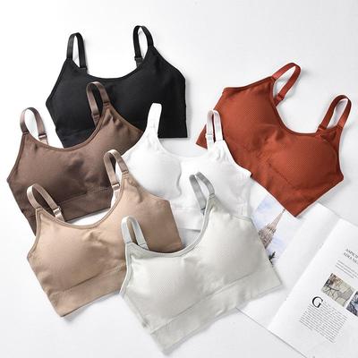 Japanese Little Bear Fairy Lace Strapless Ribbed Sports Bra for Women