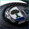 52MM AMG Affalterbach Tree Steering Wheel Emblem Sticker Glossy Resin Decor Decal Fit Mercedes Benz Sedan SUV Sports Car
