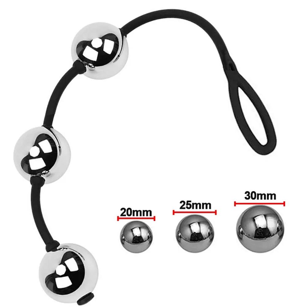3 Size Metal Vaginal Balls Kegel Ben Wa Ball Anal Beads Butt Plug Vagina Muscle Balls Vaginal Kegel Exerciser for Women Sex Toys