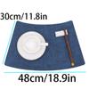 Durable Solid Color Table Mat Heat Insulation Fan-shaped Insulation Mat  Christmas