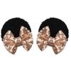 2 Pieces Hair Hair Claws of Mouse Ear Sequin Necktie Female Hairpin Girl Party Accessories Glis Bay Sold by the Manufacturer