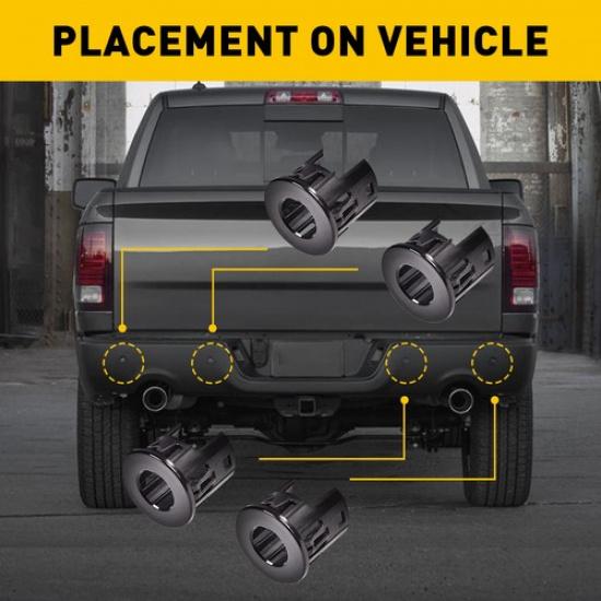 8PCS Assist Parking Sensor Bracket Bezels For Dodge 1500 Ram 2500 2014-2018 3500