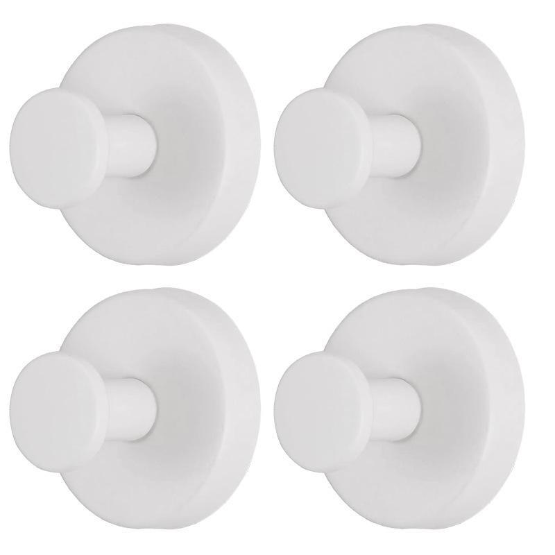 1/2/4PCS Heavy Duty Vacuum Suction Hooks No Drill Seamless Stainless Steel for Entryway Door Coat Hat Key Hanging