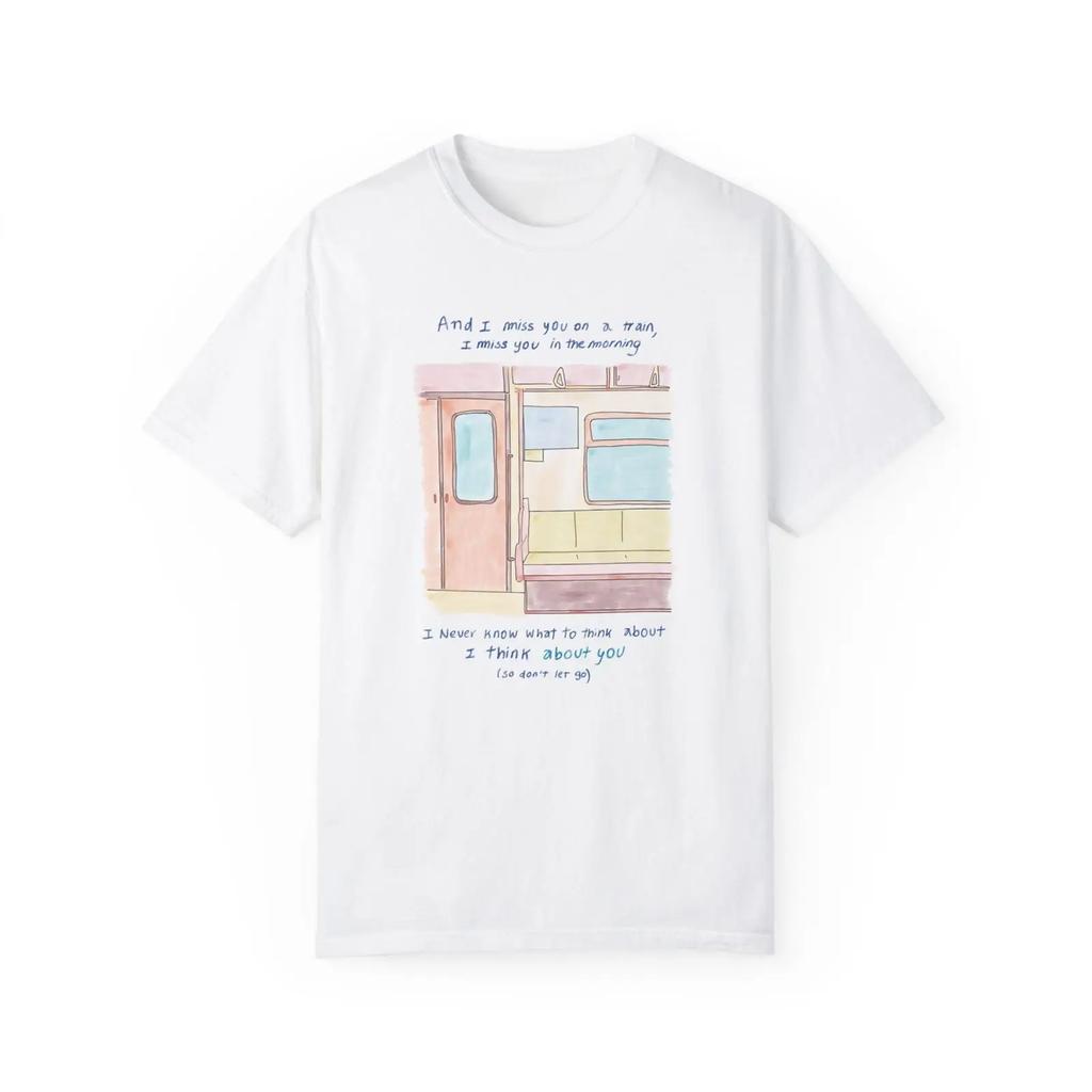 Über dich The 1975 T-Shirt Vintage Grafik Gestrecktes Oberteil Für den Alltag Atmungsaktiv Stilvoll Streetwear