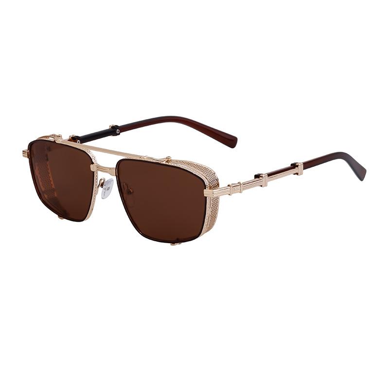 JYL TS Men's Steampunk Square - Bold Trendy Fashion Sunglasses ZS-98225