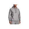 Under Armour Rival Fleece Hoodie With Brand Logo Print Men Hoodies Gray 1379757-025