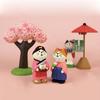 Japanese Zakka Box Cat Miniature Resin Ornament: Cute Small Storage for Photography, Decor, or Gift