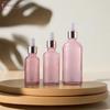 Dropper Bottles Refillable 5-100ML Rose Gold Lid Cosmetic Container Glass Aromatherapy Liquid For Essential Massage Oil Pipette