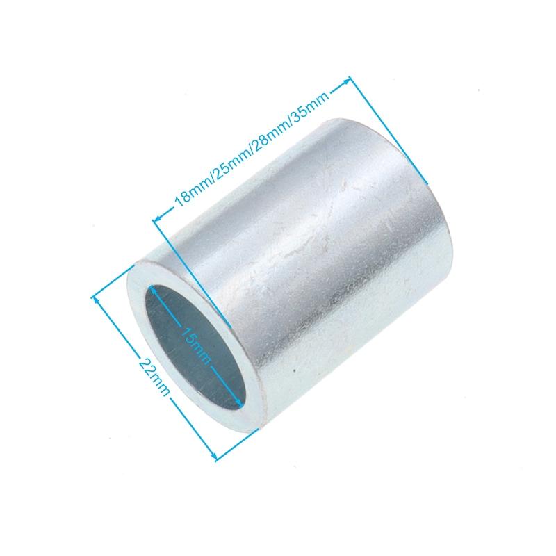 1Pcs M15 Front Rear Axle Spacer Washer Gasket ID 15mm Length 18mm/25mm/28mm/34mm Length 34mm