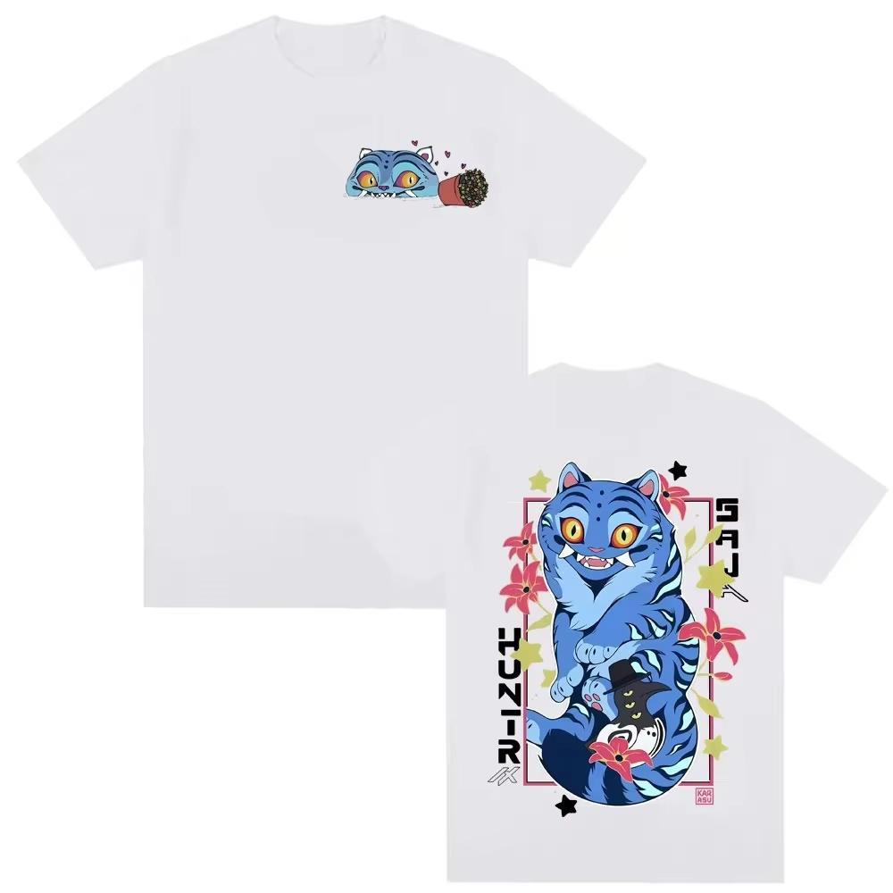 Kpop Demon Hunter T-Shirt 2025 Film Derpy Anime Tiger T-Shirt 2025 Sommer Herren Damen Mode Hochwertiges Big T-Shirt Top